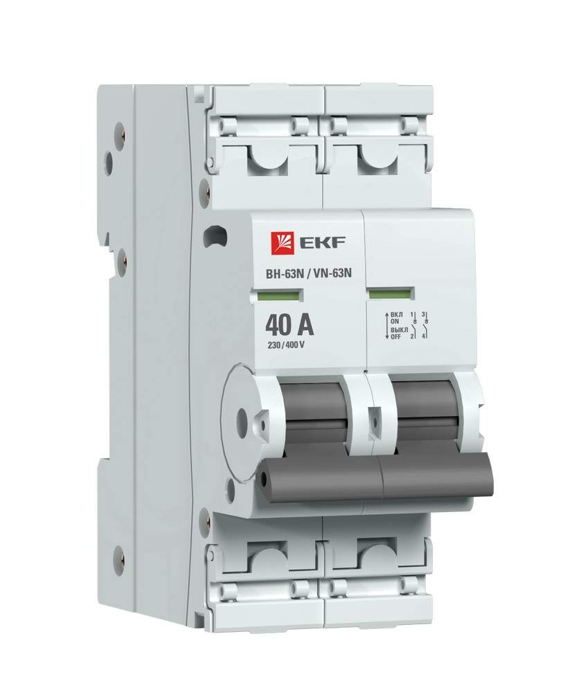 EKF Выключатель нагрузки EKF PROxima 2P 40А ВН-63N S63240 