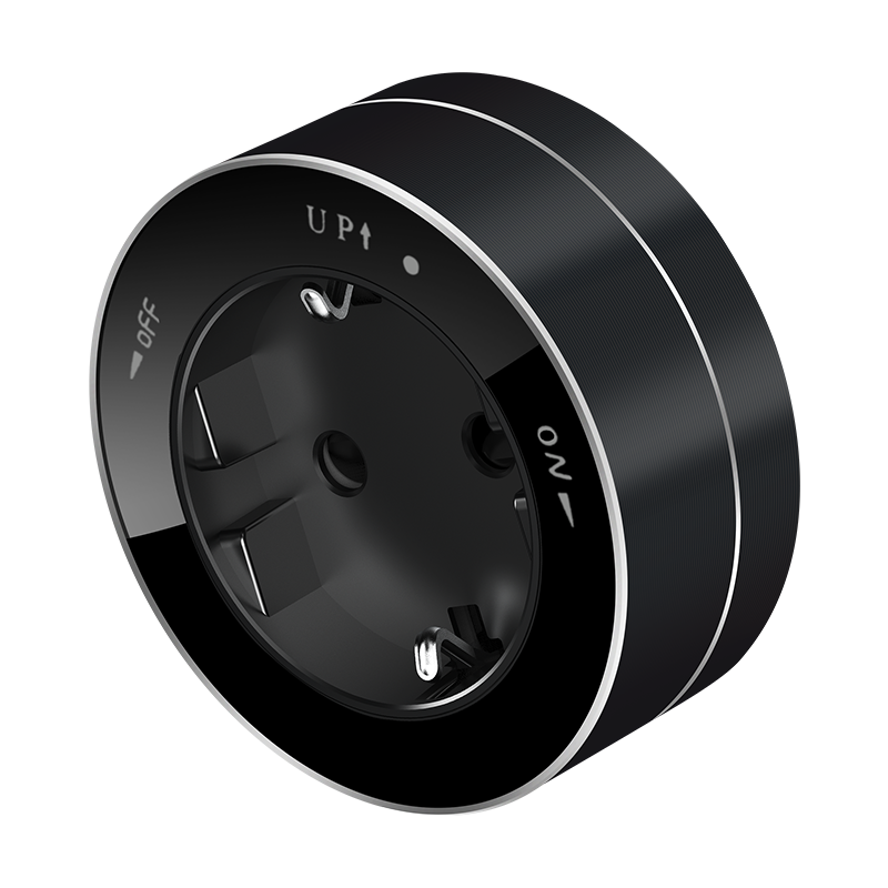 MultiTrack - Розетки и шинопровод Розетка Systeme Electric MultiTrack Антрацит 2К+З круглая 16А/250В MTK13001B