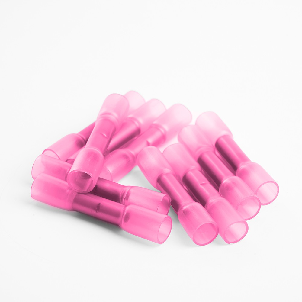 Гильза соединительная изолированная термоусаживаемая STEKKER LD300-0515 сечение 05-15мм2 19A розовый (DIY упак 10шт) 32805