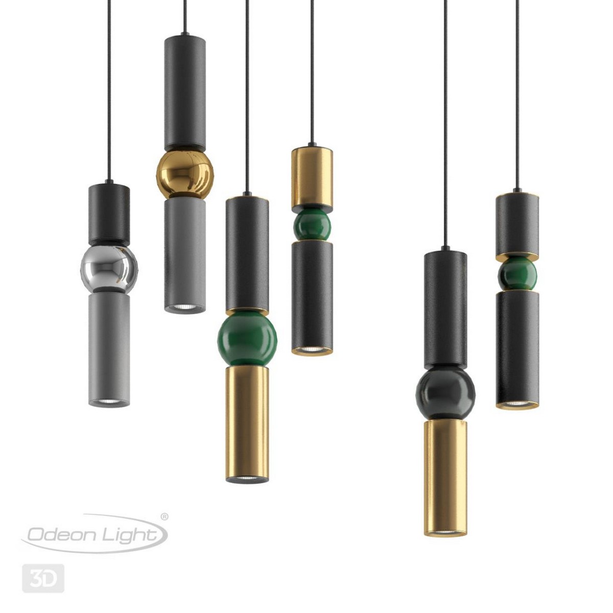 Подвесные светодиодные светильники Подвес ODEON LIGHT 4075/5L SAKRA 