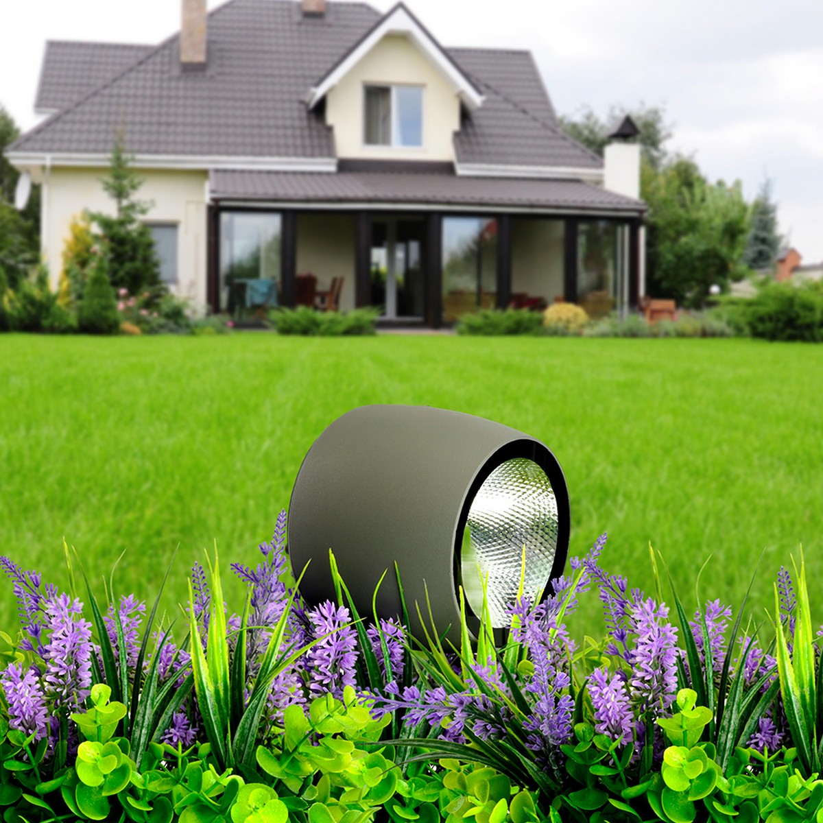 Светодиодные ландшафтные светильники Светодиодный светильник Feron ландшафтно-архитектурный LL-600 20W зеленый IP65 51774 