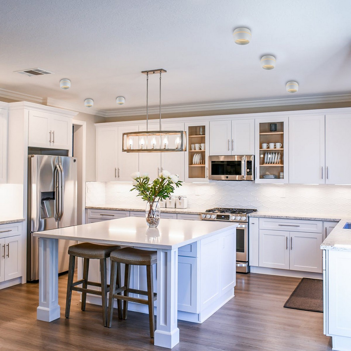 Светильники споты светодиодные Светильник спот потолочный Feron HL356 12W GX53 белый 41509 