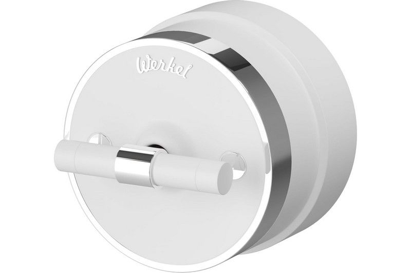 Werkel Ретро переключатель Werkel/Выключатель Werkel одноклавишный Vintage (белый матовый/хром)м) W5812050