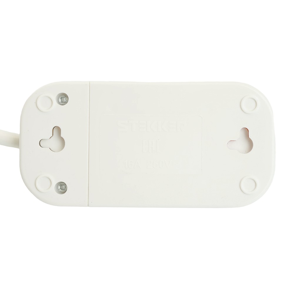 Колодки и удлинители, тройники Удлинитель STEKKER двухместный с/з HM06-21-07 7м Home (У10-001) белый 49342 