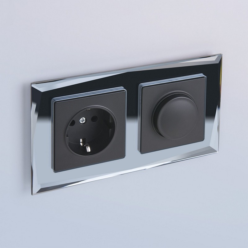 Рамки Werkel Diamant Рамка Werkel Diamant на 2 поста черный) W0021208