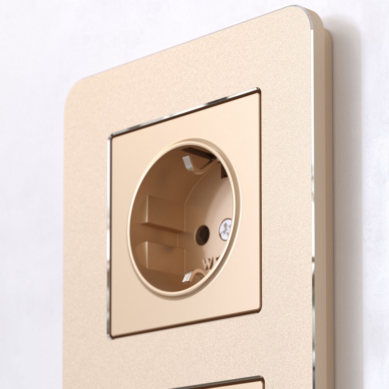 Рамки Werkel Platinum Рамка Werkel на 4 поста Platinum шампань W0042611