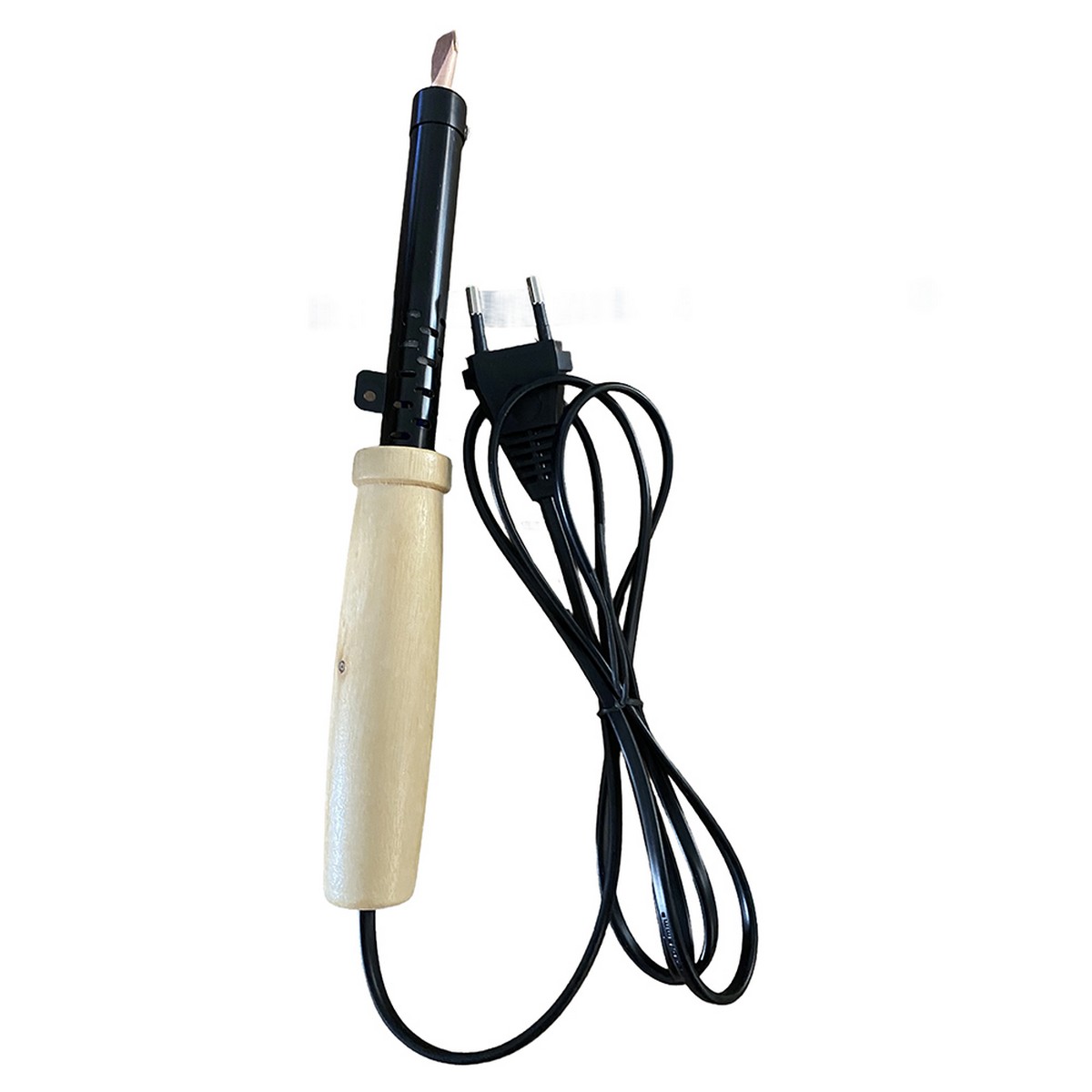 Паяльник с деревянной ручкой 100W STEKKER PLE110-100 49987 фото