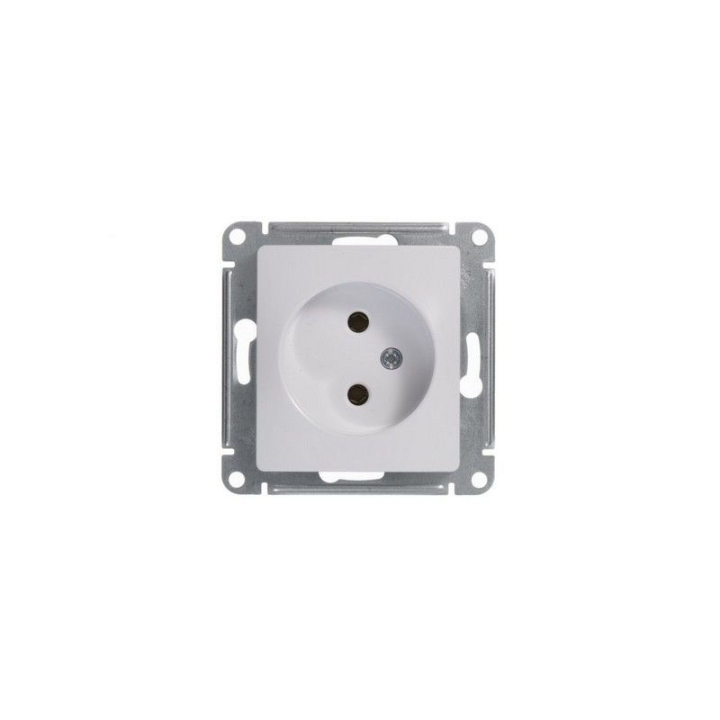 Glossa Белый Розетка Systeme Electric Glossa Белый без заземления GSL000141