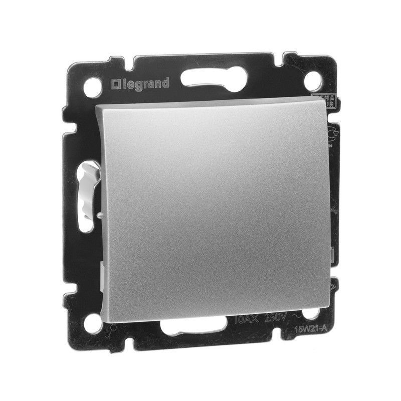 Legrand Valena Classic Алюминий Переключатель Legrand Valena Алюминий 1-клавишный 770106