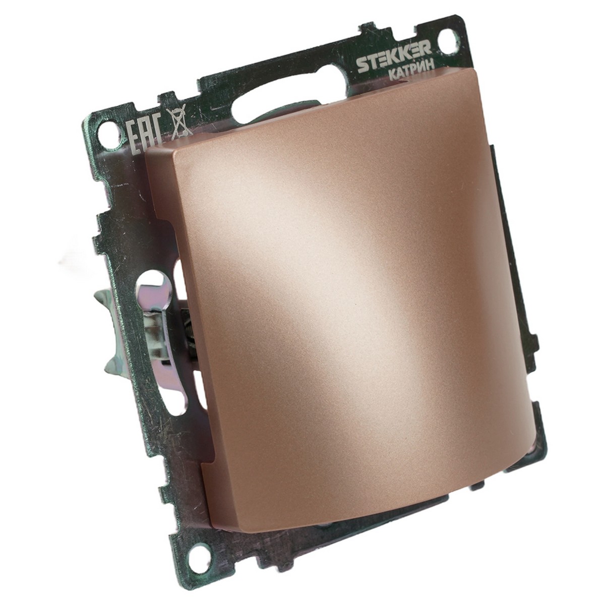 Катрин - Розетки и выключатели Stekker Кабельный вывод STEKKER Катрин шампань GLS00-7116-02 49467