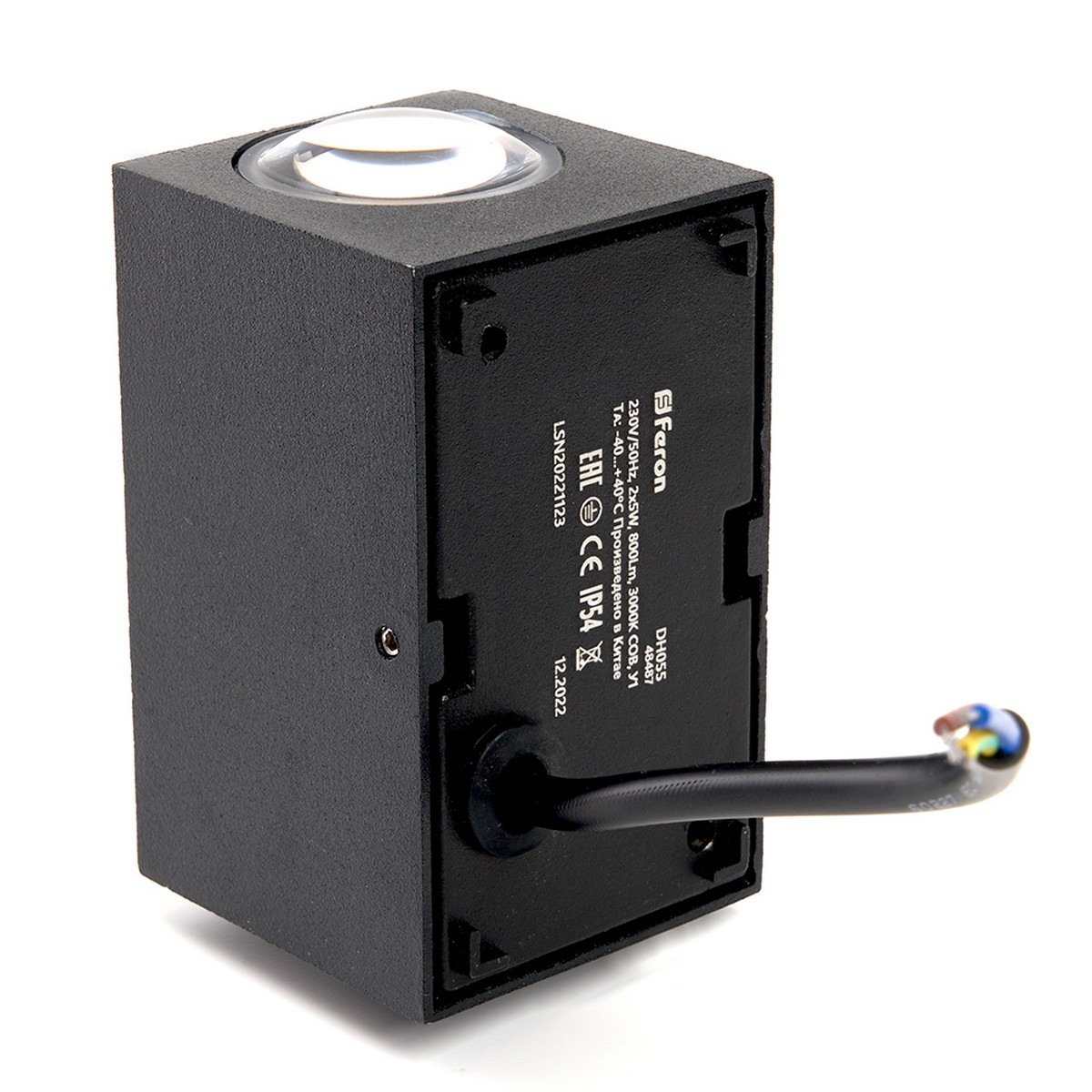 Уличные настенные светильники Светильник уличный светодиодный Feron DH055 2*5W 800Lm 4000K черный 48486 