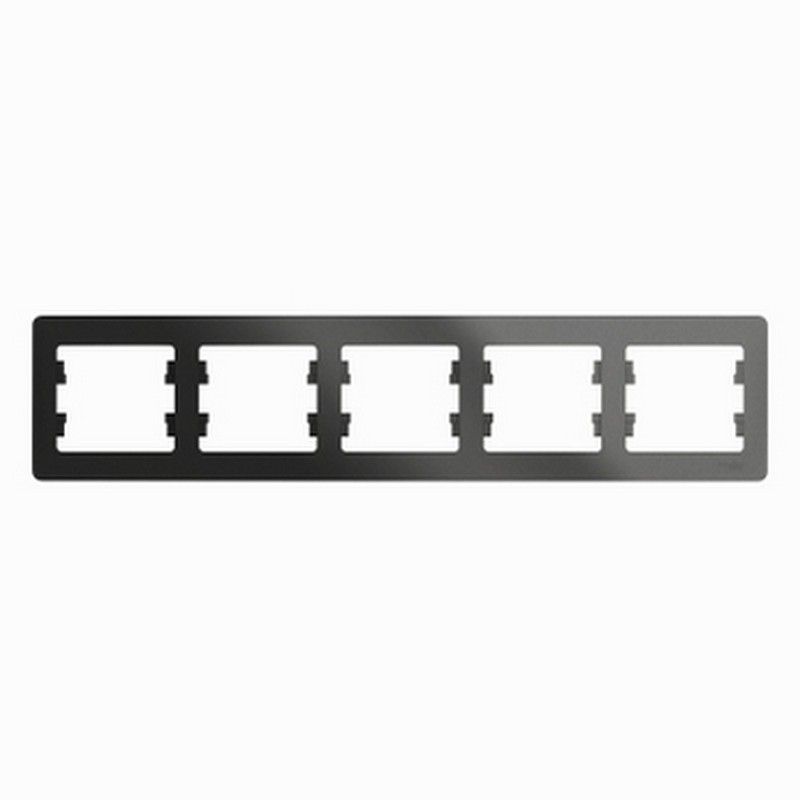 Glossa Антрацит Рамка Systeme Electric Glossa Антрацит 5-я, горизонтальная GSL000705