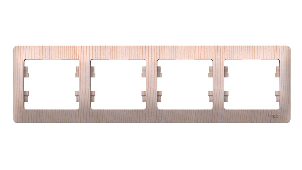 Glossa Сосна Рамка Systeme Electric Glossa Сосна 4-ая, горизонтальная GSL001504