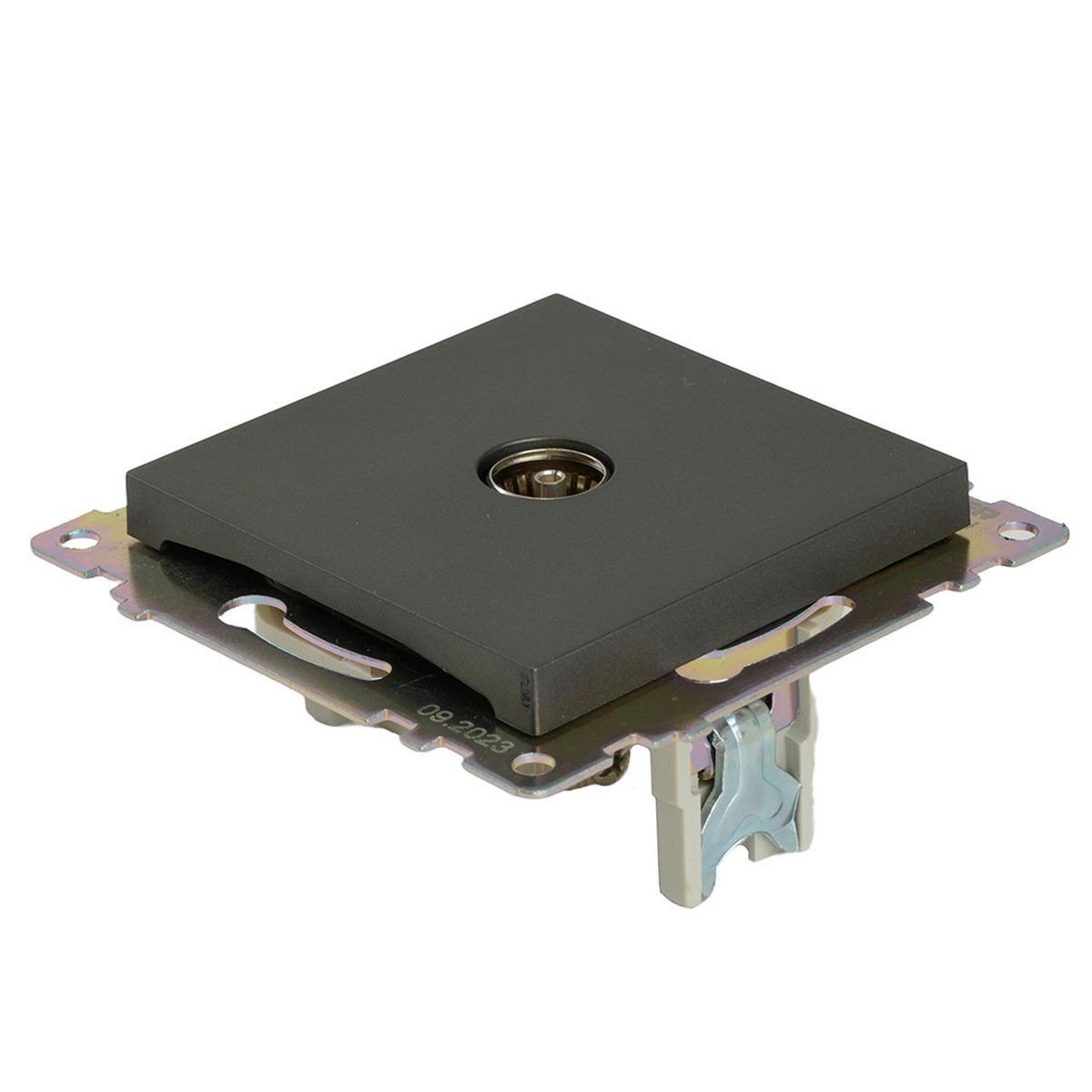 Катрин - Розетки и выключатели Stekker Розетка телевизионная 1-местная STEKKER GLS00-7108-06 75 Ом 5-862МГц Катрин графит 49419