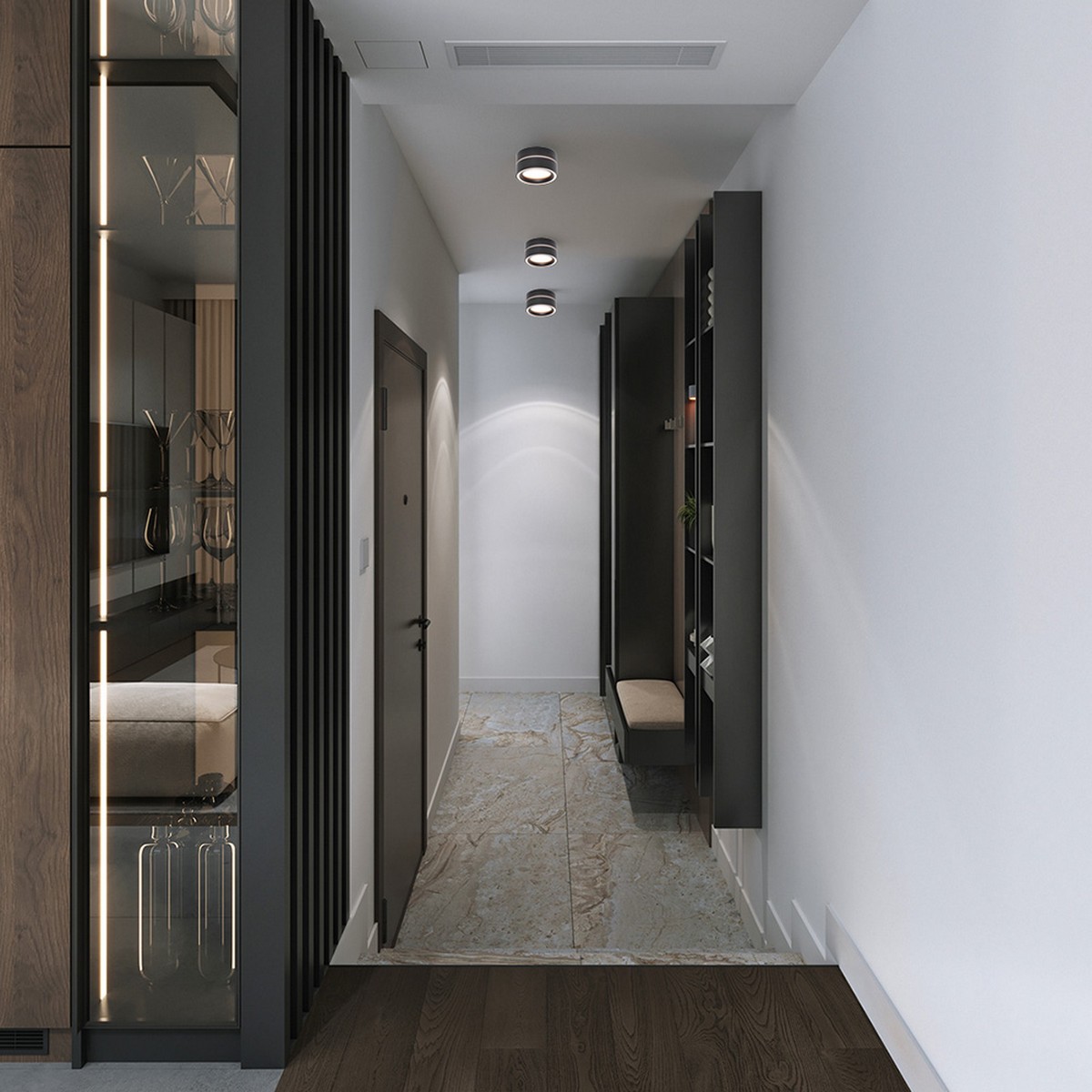 Светильники споты светодиодные Светильник Feron потолочный HL455 12W GX53 черный 48753 