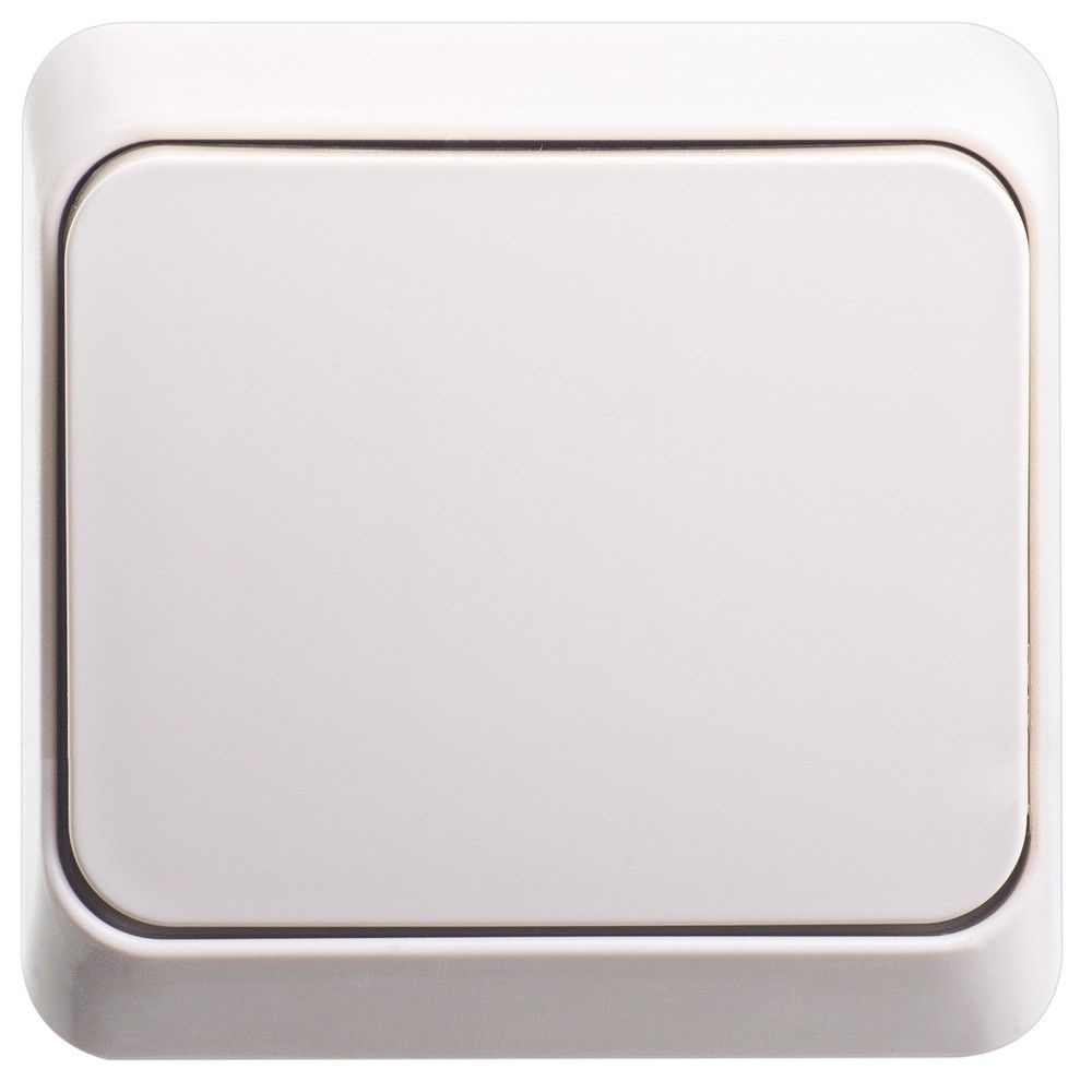 Этюд Кремовый Переключатель 1-клавишный Systeme Electric Этюд наружный Бежевый BA10-004K