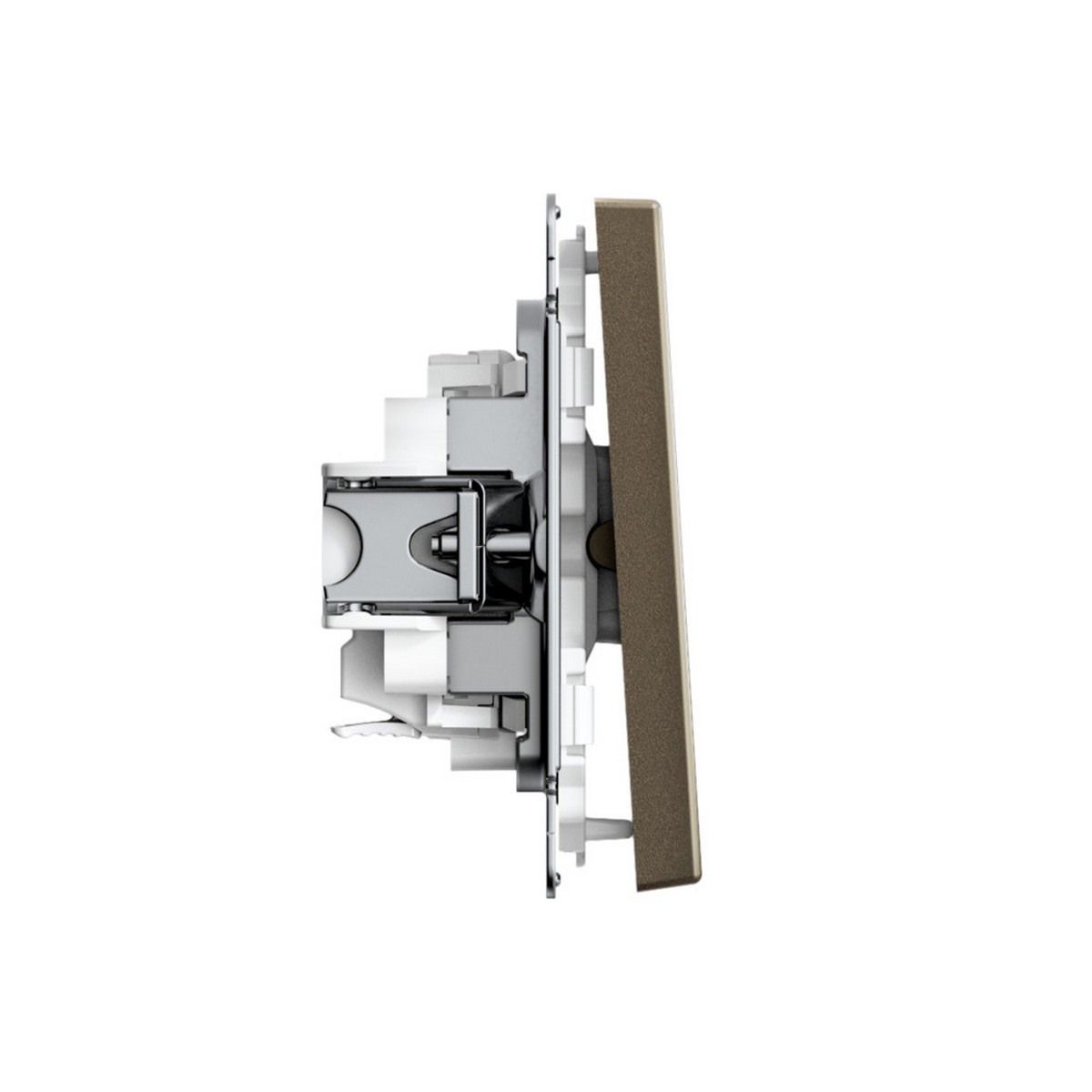 ArtGallery Мокко Выключатель SE ArtGallery Мокко 1-клавишный кнопочный быстрозажим. клем. GAL000615S