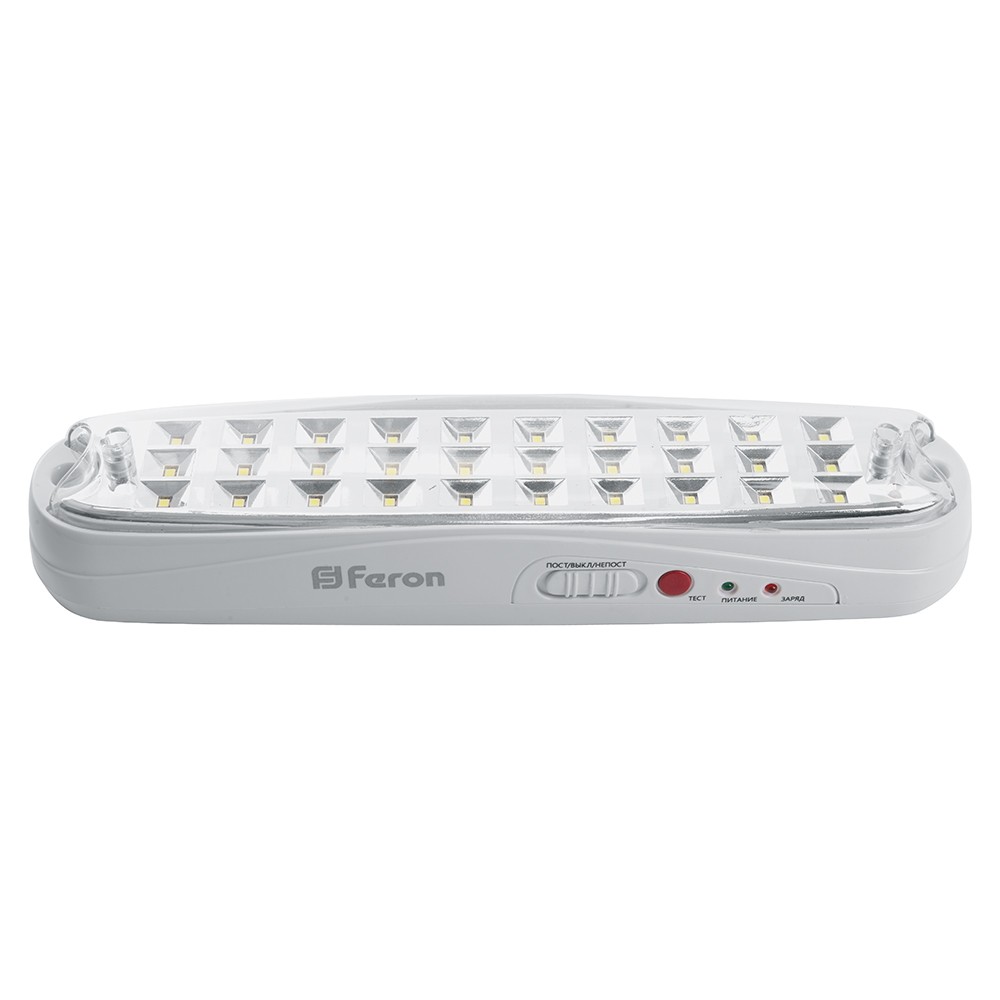 Светодиодные светильники ЖКХ Светильник аварийный Feron EM111 30 LED AC/DC белый 41533 