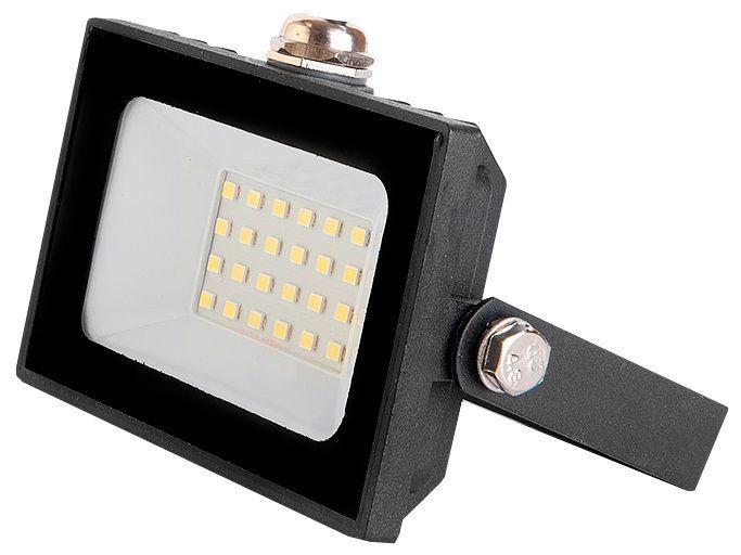 Прожекторы светодиодные Прожектор светодиодный GENERAL GTAB-10Вт-IP65-6500-S с встроенным датчиком движения черный 403400 