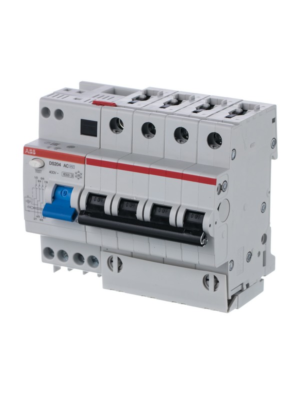 ABB Дифференциальный автомат ABB DS204 20A 3P+N AC 30mA 2CSR254001R1204 
