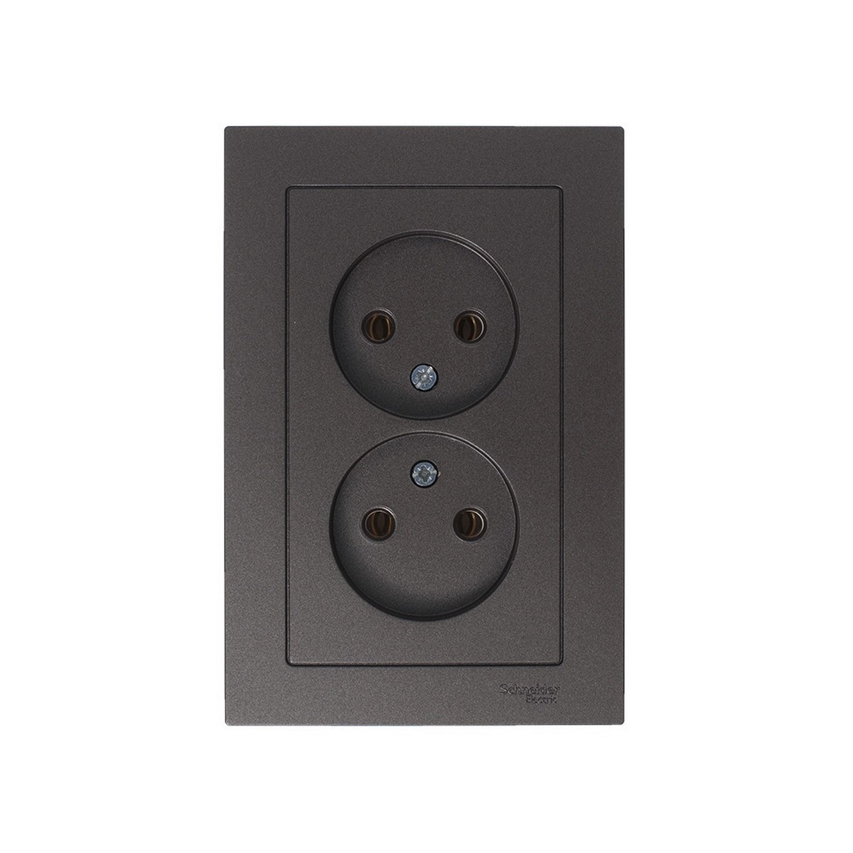 AtlasDesign Мокко Розетка Systeme Electric AtlasDesign Мокко б/з двойная, 16А, в сборе ATN000620