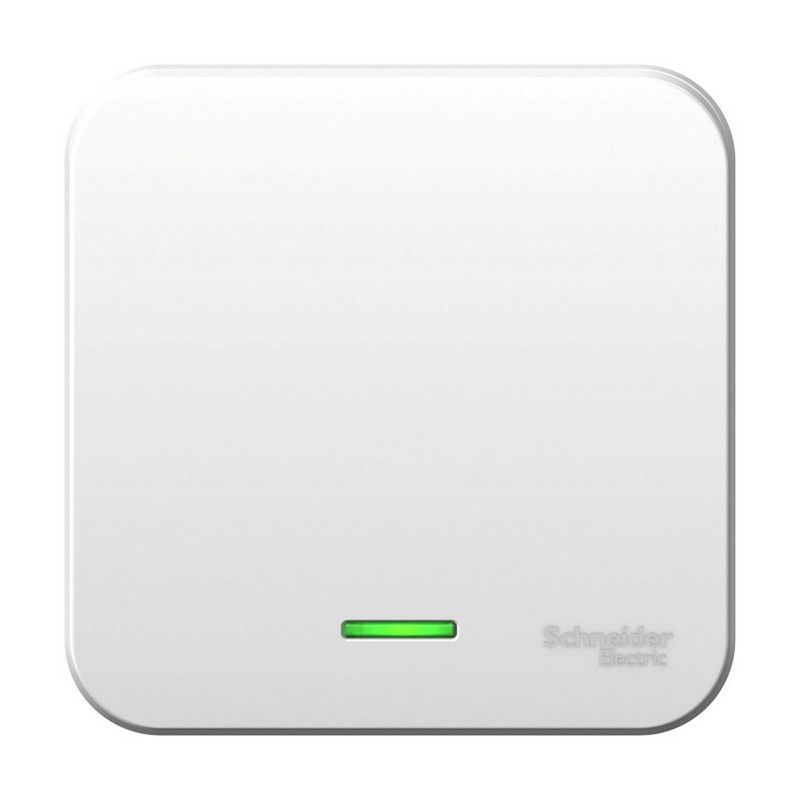 Blanca белые розетки и выключатели Выключатель SE Blanca 1-клавишный Белый наружный с подсветкой BLNVA101101