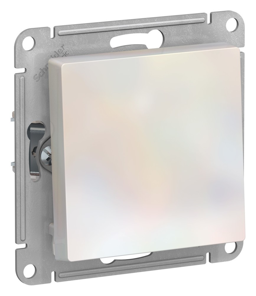 AtlasDesign Жемчуг Выключатель Systeme Electric AtlasDesign Жемчуг 1-клавишный 2-полюсный, 10А, механизм ATN000421