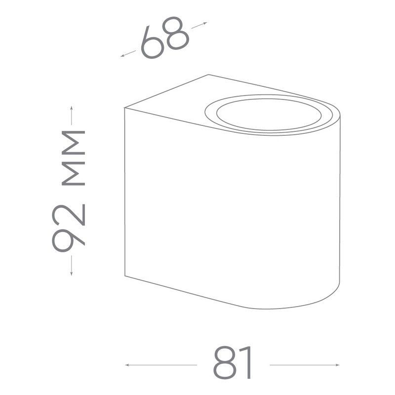 Уличные настенные светильники Светильник садово-парковый Feron DH014 на стену GU10 230V черный 11866 