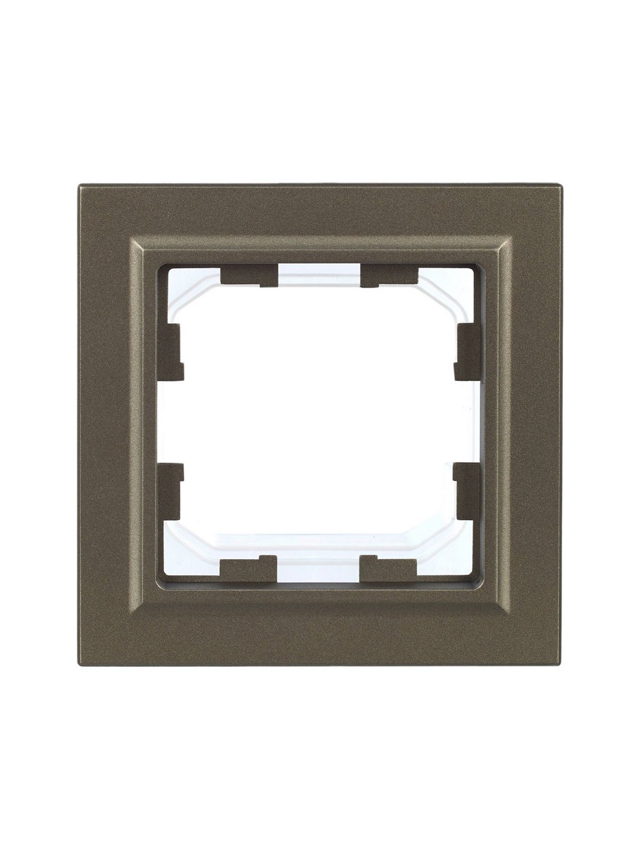 IEK Brite Рамки Рамка IEK BRITE 1-местная IP44 РУ-1-БрШ-44 шампань BR-M12-44-K37