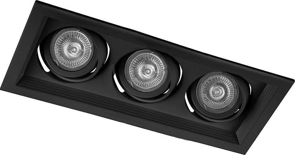 Встраиваемые светодиодные светильники Встраиваемый светодиодный светильник Feron DLT203 черный 32443