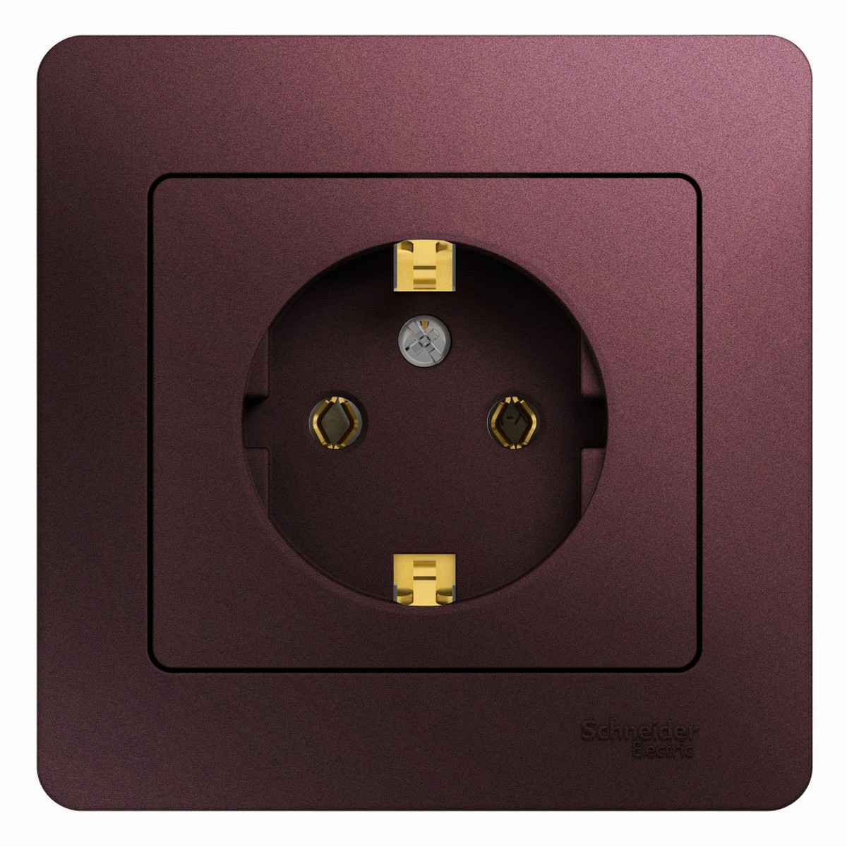 Glossa Баклажан Розетка Systeme Electric Glossa Баклажановая с-з (в сборе) GSL001142