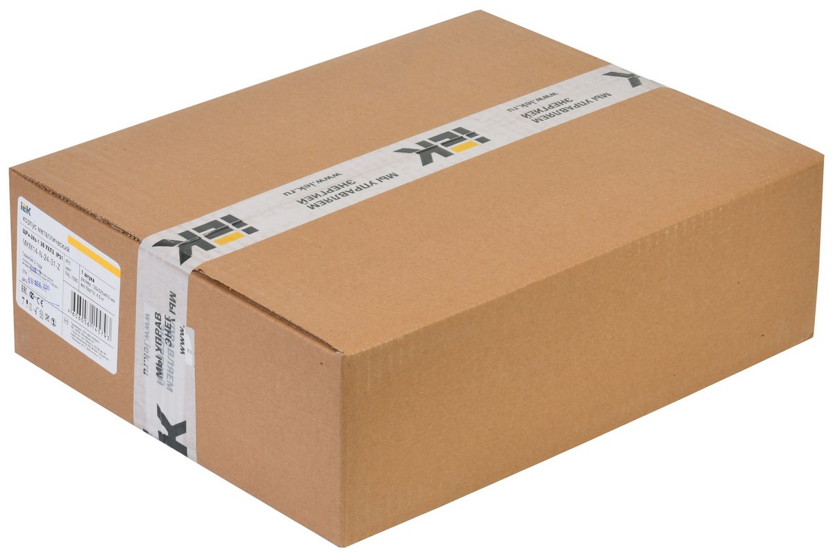 Металлические щиты и корпуса Корпус металлический IEK TITAN 3 ЩРн-24 (395х310х120мм) IP31 MKM14-N-24-31-Z 