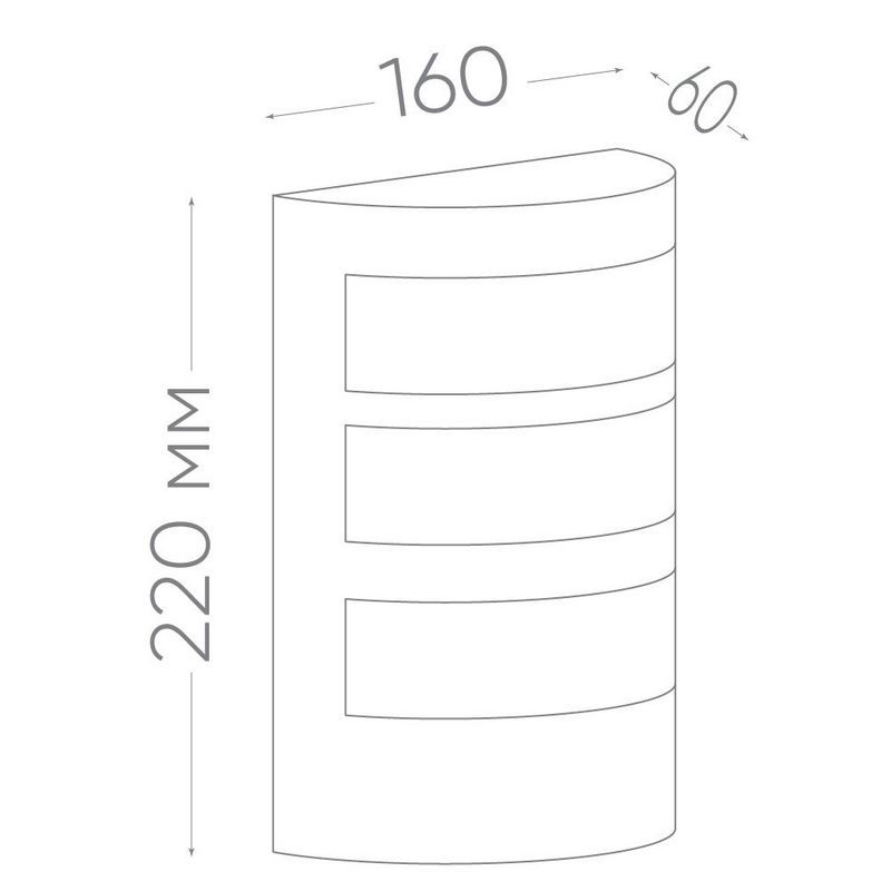 Уличные настенные светильники Светильник садово-парковый Feron DH017 на стену E27 230V сталь 11879 