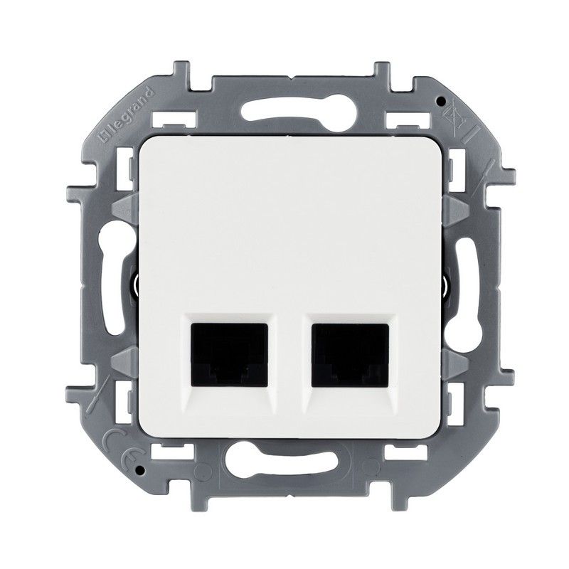 Legrand Inspiria Белый Двойная розетка RJ 45 Legrand INSPIRIA Белый 5e 673835
