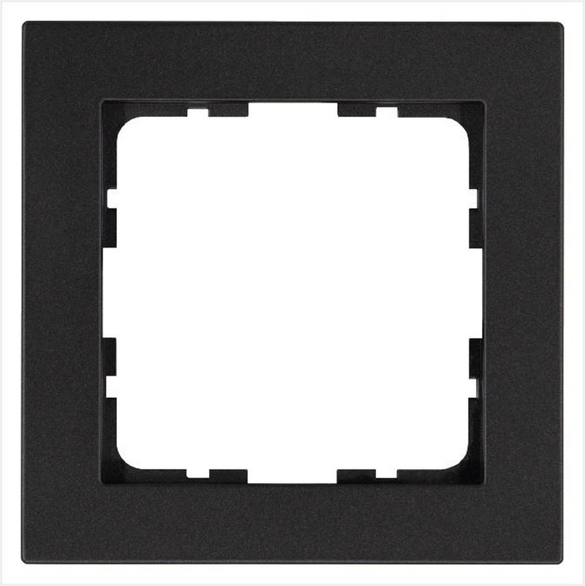 JASMART G - розетки и выключатели Рамка JASMART G-Classic 1-постовая Антрацит G1001B