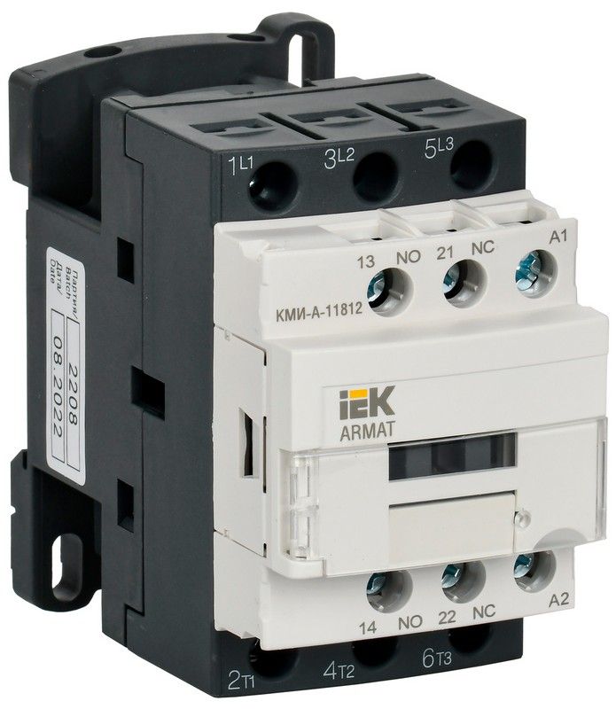 Контакторы Контактор IEK ARMAT КМИ-А-11812 LC1D 18А 230В/АС3 1НО/1НЗ AR-ACC-11-018-230-11 