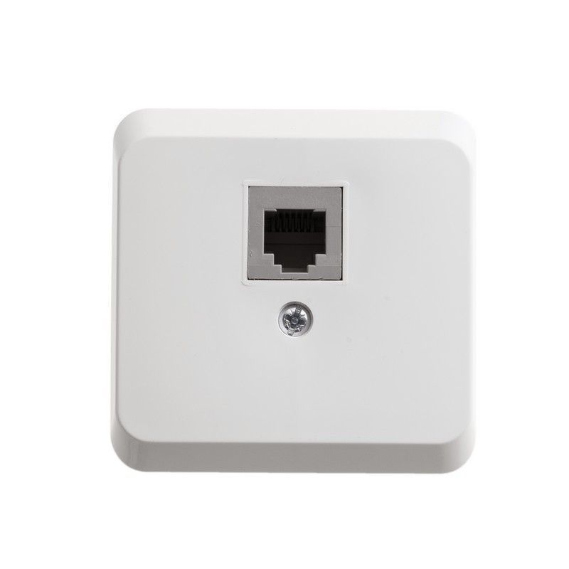 Этюд Белый Розетка телефонная Schneider Electric Этюд наружный Белый 1-ая TELA-001B