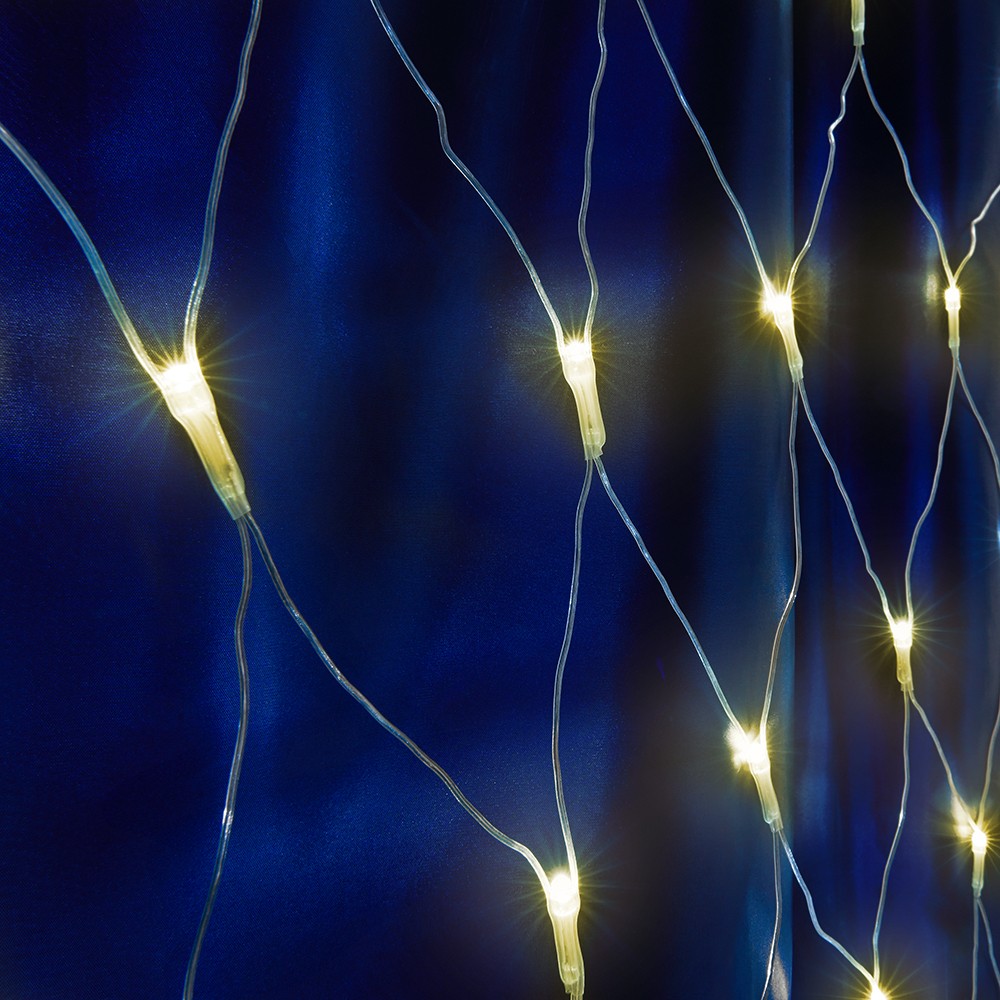 Светодиодная гирлянда Feron CL70 сеть 15х15м + 1.5м 230V 2700К c питанием от сети прозрачный шнур 32355