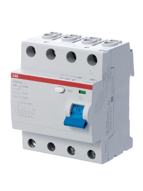 ABB УЗО ABB F204 4P 63A 300mA (AC) 2CSF204001R3630 