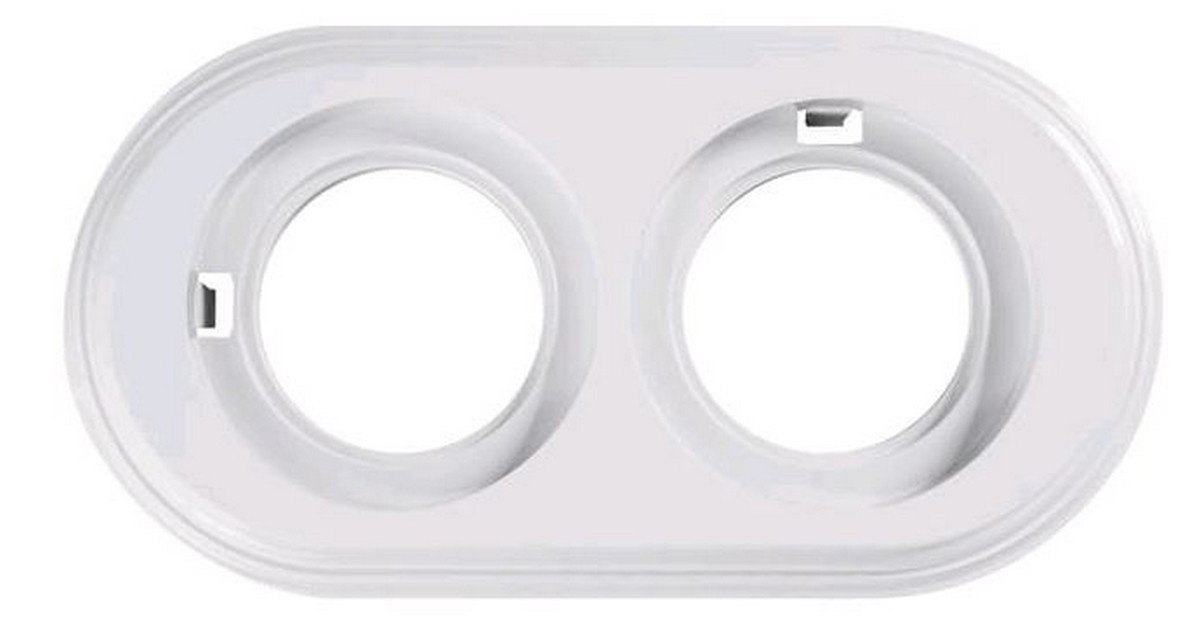 Bironi Лизетта - Ретро розетки и выключатели Рамка BIRONI Пластик Белый 2-я BF1-620-21