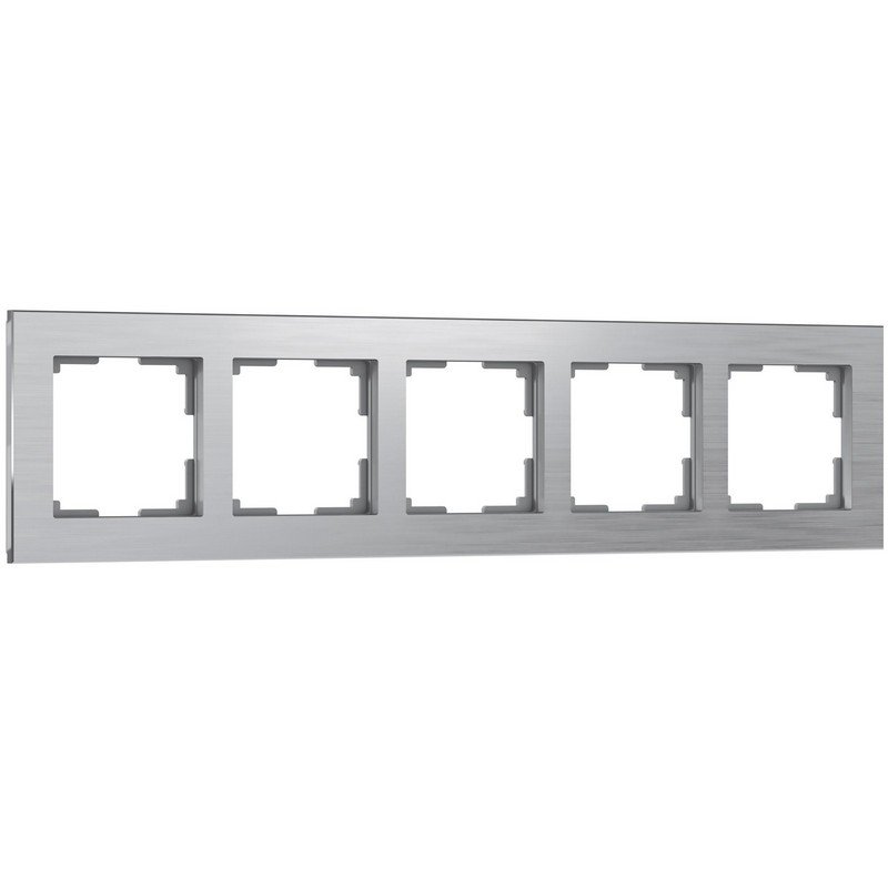 Рамки Werkel Aluminium Рамка Werkel Aluminium на 5 постов (алюминий) W0051706