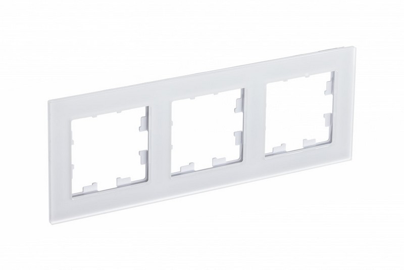 AtlasDesign Рамки Nature Рамка Systeme Electric AtlasDesign Nature Матовое стекло белый 3-ая ATN330103