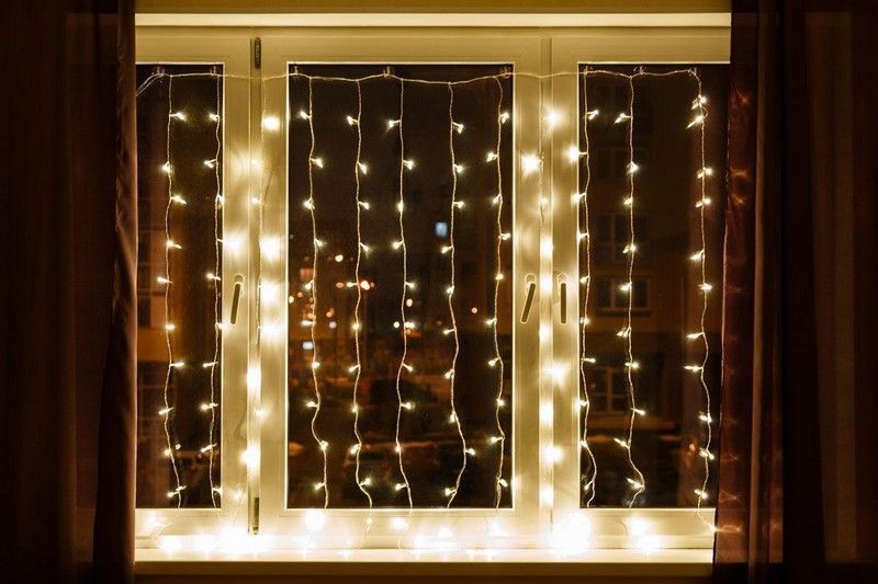 Светодиодная гирлянда Feron CL21 занавес статичная 3*2м + 3м 230V 2700К 220V 32338