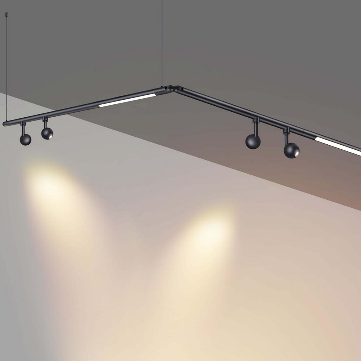 Трековые светодиодные светильники Светильник диммируемый со сменой цветовой температуры NOVOTECH GLAT 359375 