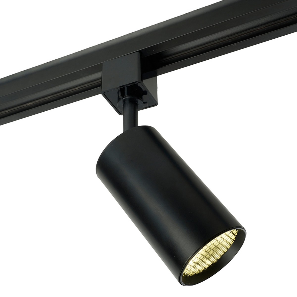 Трековые светодиодные светильники Светильник Feron AL198 трековый на шинопровод GU10 черный с антибликовой сеточкой 48940 