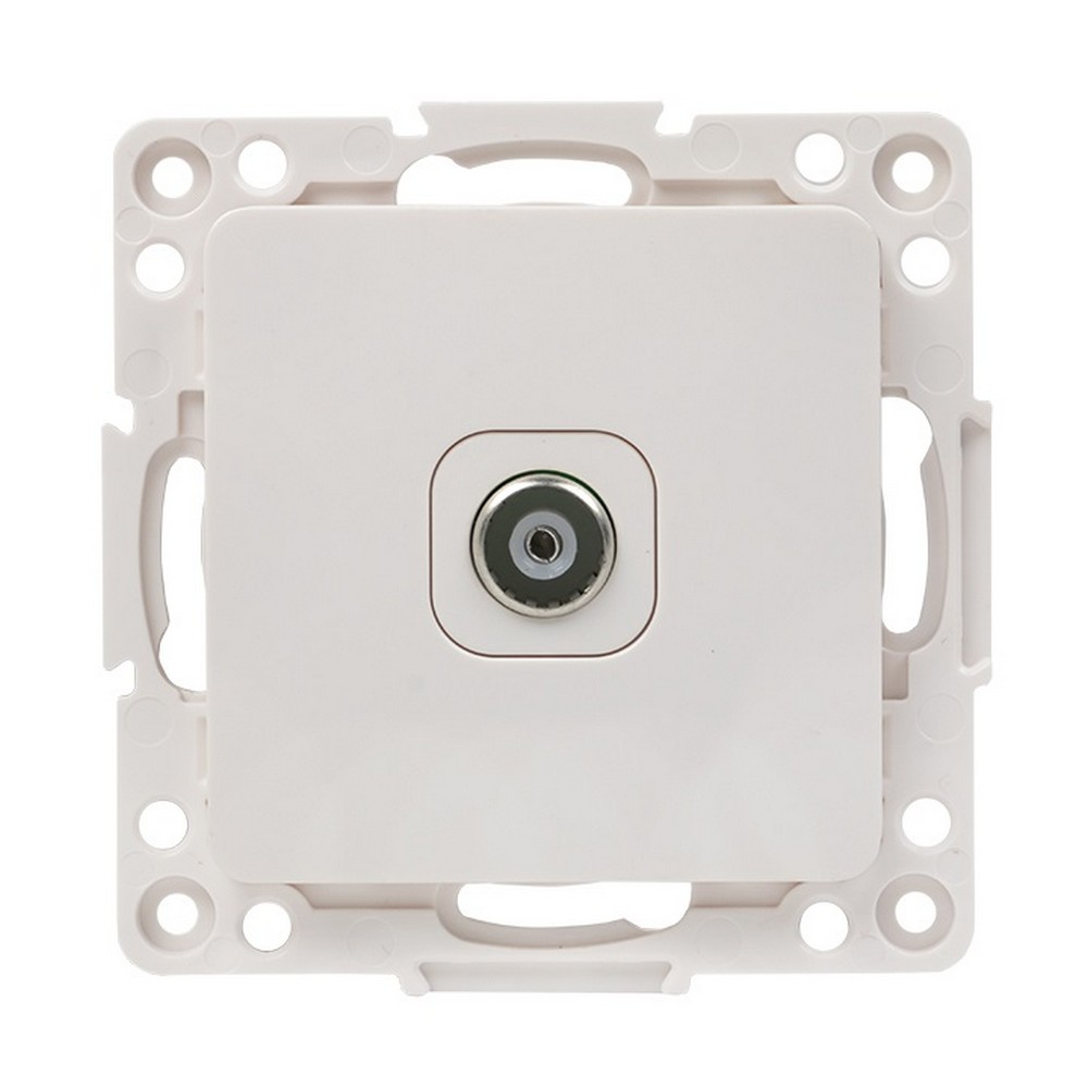 EKF Стокгольм белый Розетка TV EKF PROxima Стокгольм проходной 75Ом 5-862МГц белый EYA00-127-10