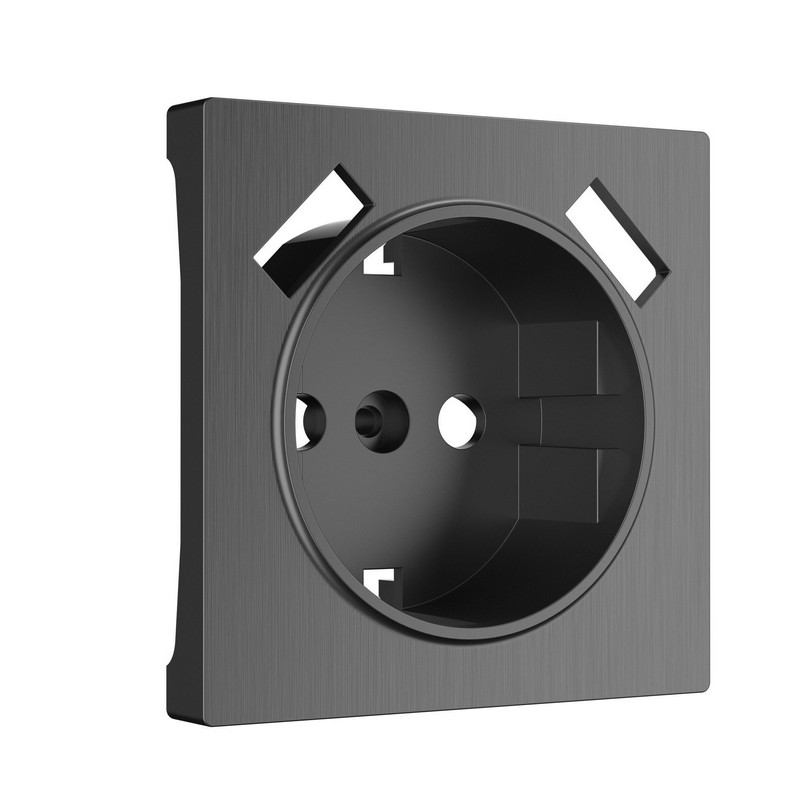Werkel Графит рифленый механизмы Накладка Werkel для розетки USB (графит рифленый) W1179504
