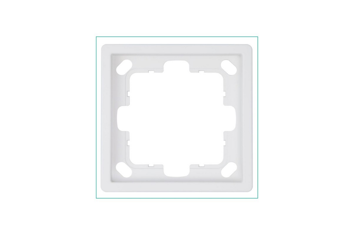 JASMART FD - розетки и выключатели Рамка JASMART FD 1-постовая Белый матовый (soft touch) 1001PWM