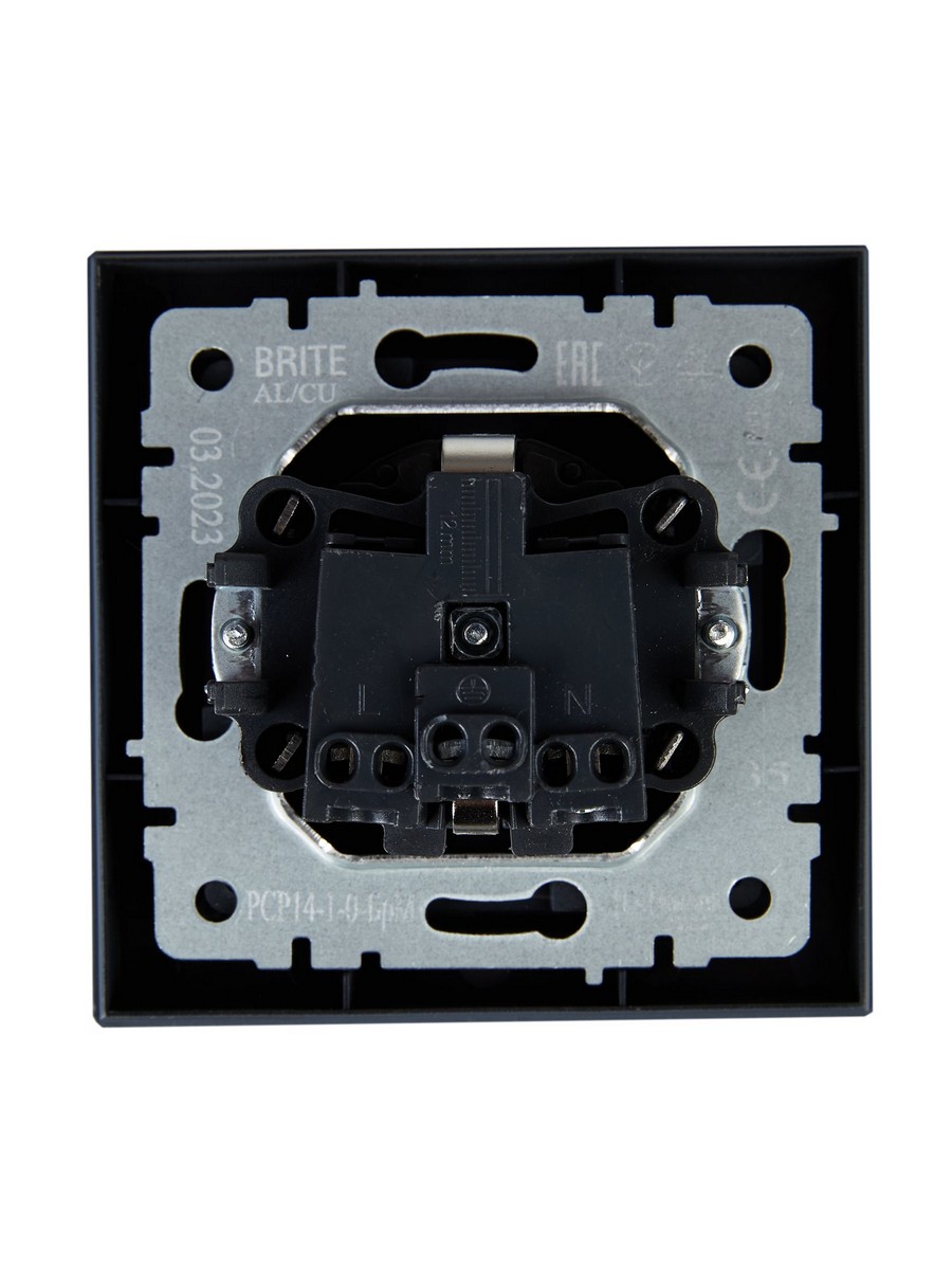 IEK Brite Маренго Розетка IEK BRITE Маренго с з/к/ш 16А в сборе РСР14-1-0-БрМ BR-R14-16-K35-F
