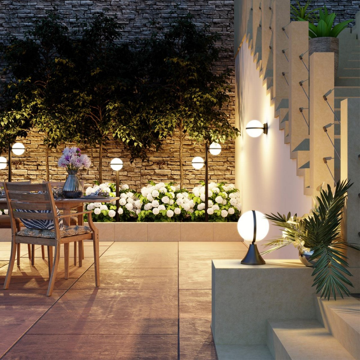 Уличные светильники столб Ландшафтный светильник ODEON LIGHT 4832/1F LOMEO 